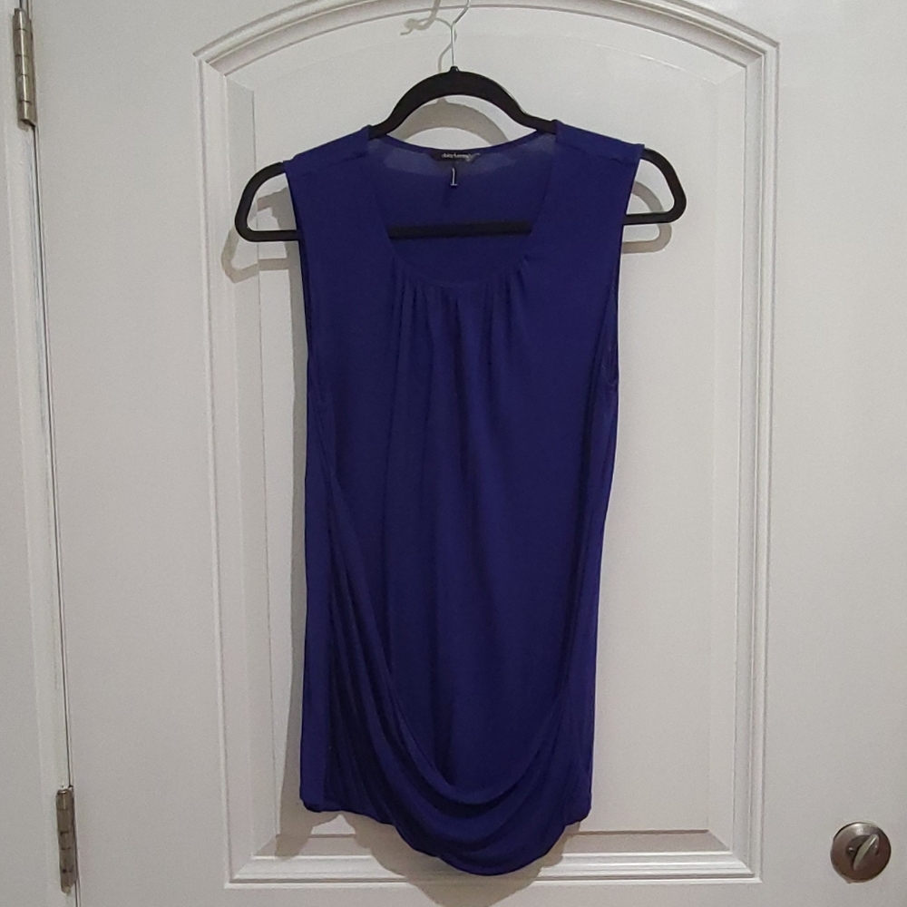 Daisy Fuentes Blue Sleeveless Tank Top